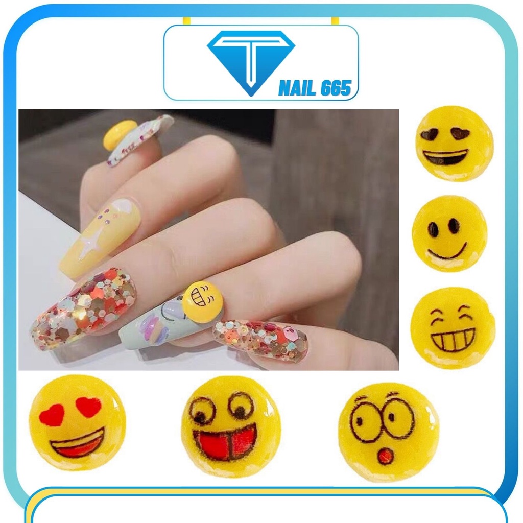 Phụ kiện trang trí móng nail hình thú cưng , Charm gắn móng nail hoạt hình , gấu thỏ , vịt moon