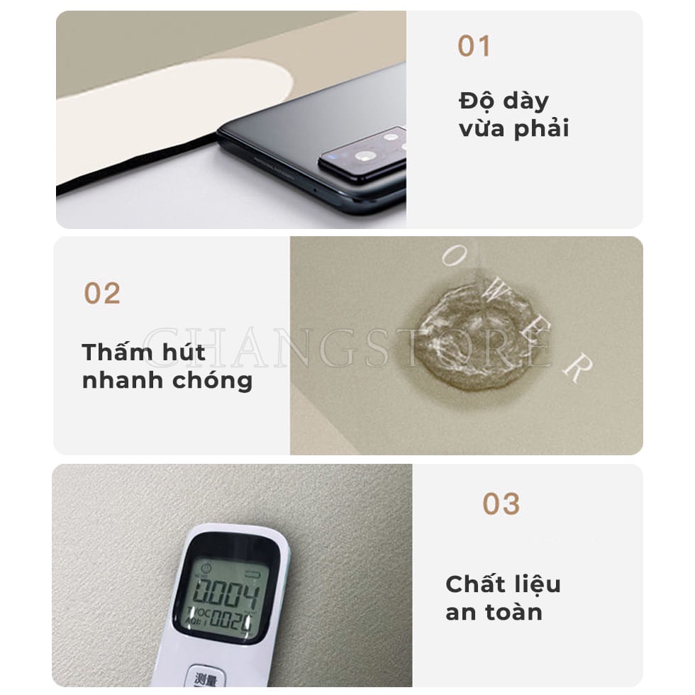 Thảm Lau Chân Siêu Thấm Nhà Tắm, Nhà Vệ Sinh Vải Nappa Siêu Thấm Hút Khô Chân Nhanh Chóng