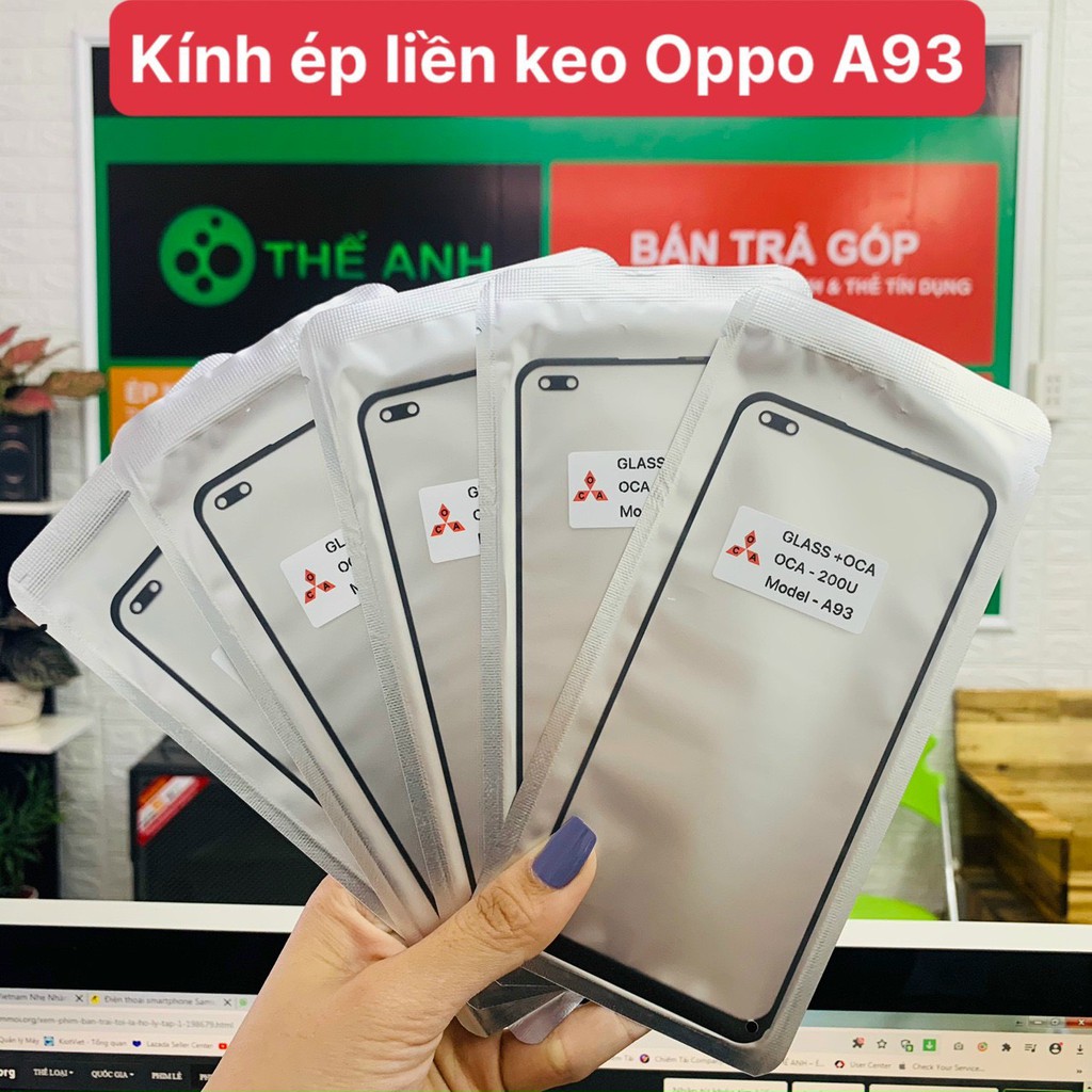 Kính ép màn hình có sẵn keo cho OPPO A93 OCA