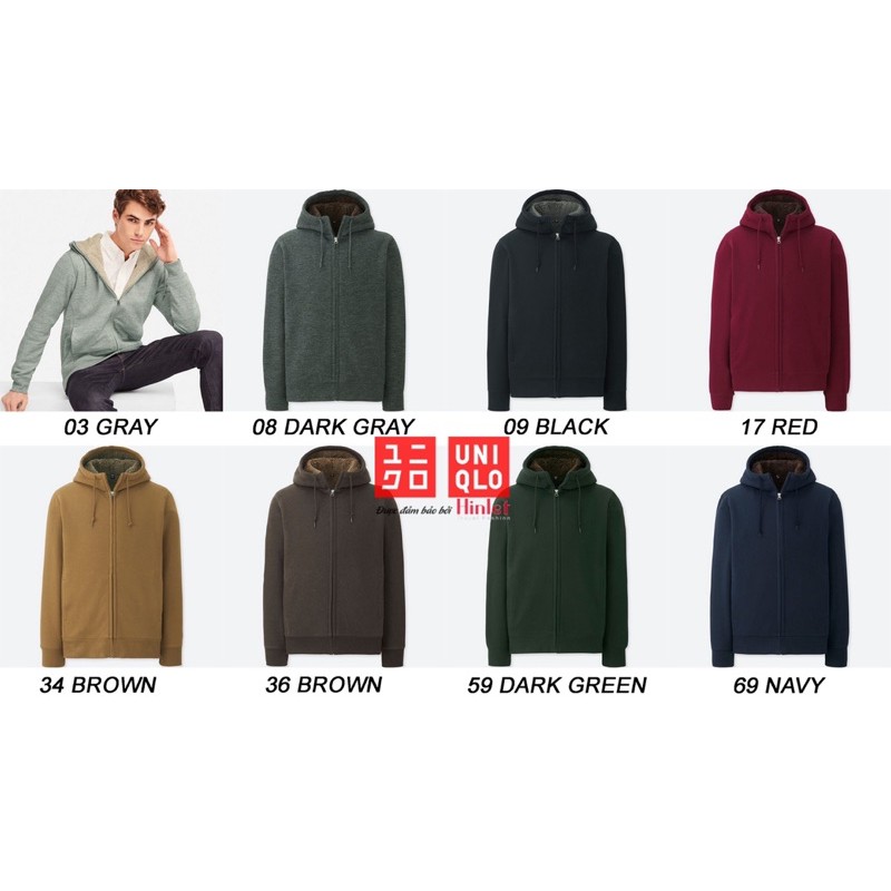 Áo nỉ lót lông uni