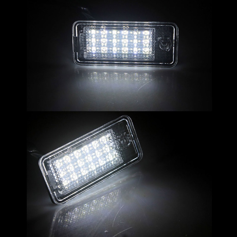 Set 2 Đèn Led 6500K Gắn Biển Số Xe Ô Tô Cho A3 S3 A4 S4 A6 C6 A8 S8 Q7