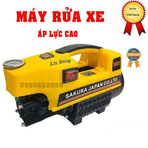 Máy rửa xe SAKURA Nhật Bản -2500W-lõi đồng