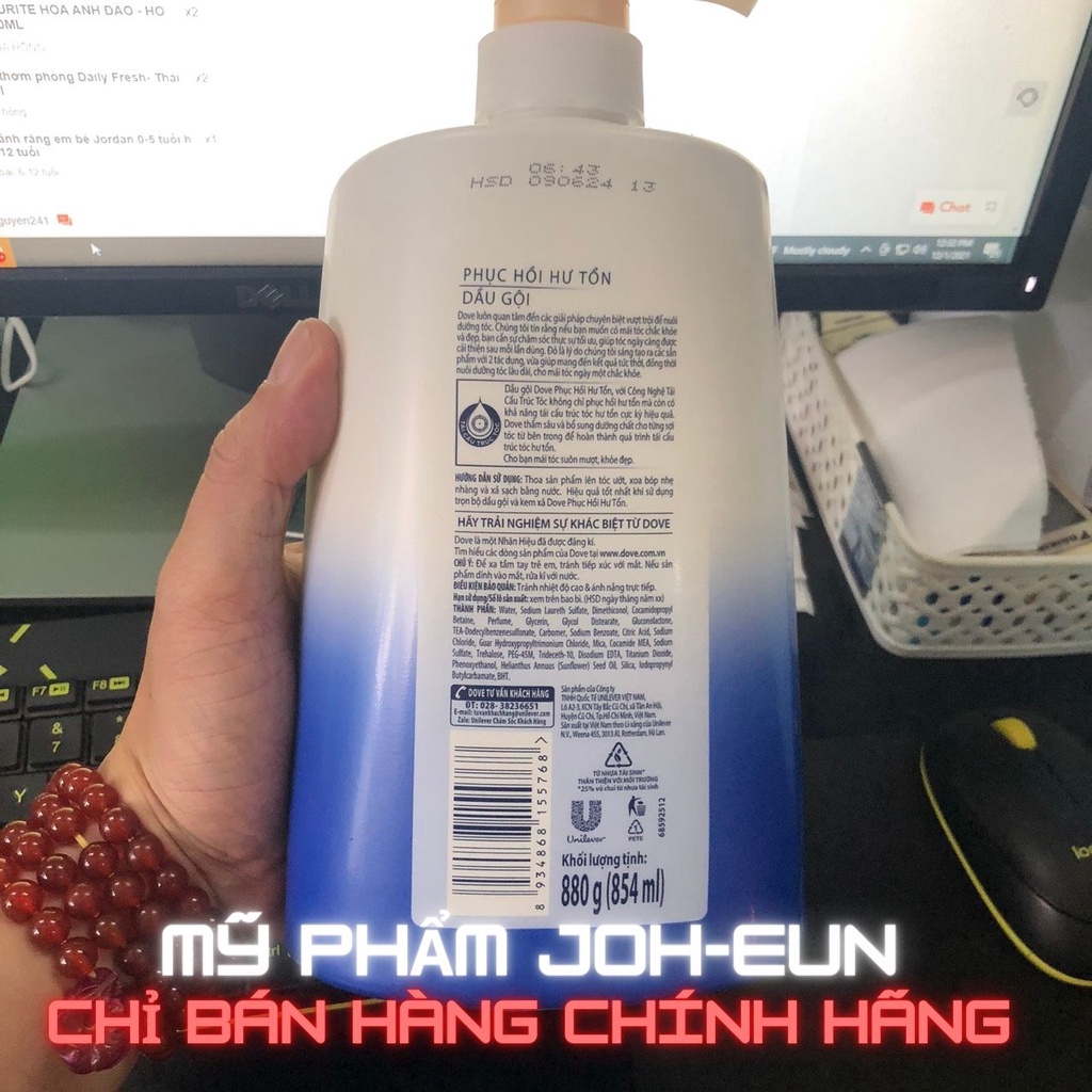 DẦU GỘI DOVE 880G