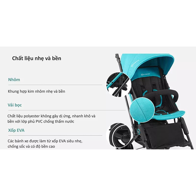 Xe đẩy gấp gọn Kinderkraft Mini Dot
