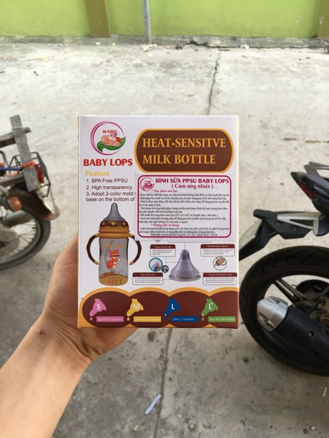 Bình sữa PPSU Baby Lops cảm ứng nhiệt cao cấp (sỉ, lẻ)
