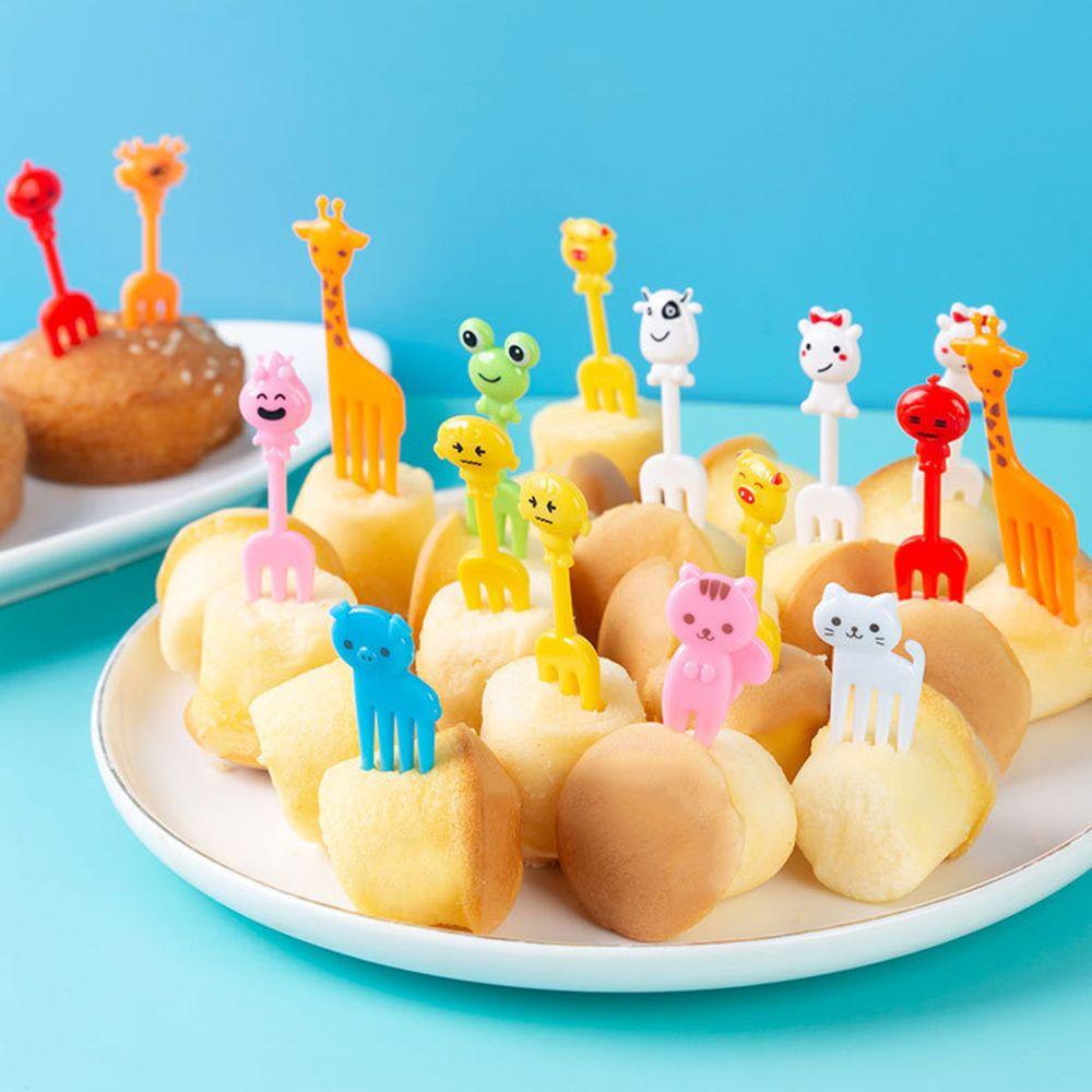 Bộ 1 / 20 Nĩa Ăn Trái Cây Hình Động Vật Dễ Thương