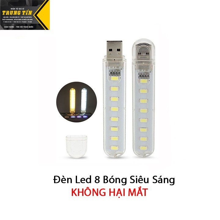 Đèn led 8 bóng cổng usb