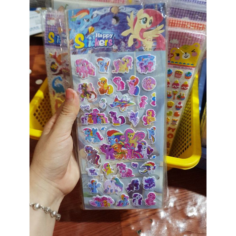 Sticker 3D Nổi Dán Trang Trí Dễ Thương