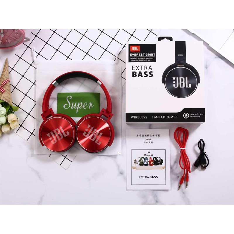 ✔️ Tai Nghe Headphone Chụp Tai Không Dây Bluetooth JBL 950 Cao Cấp - Top 3 Tốt Nhất Tai Nghe Thế Giới [Bảo Hành 1 Đổi 1]