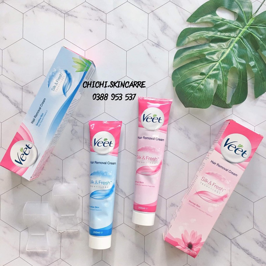 [sẵn] Kem Tẩy Lông Dành Cho Da Thường VEET Silk & Fresh Normal