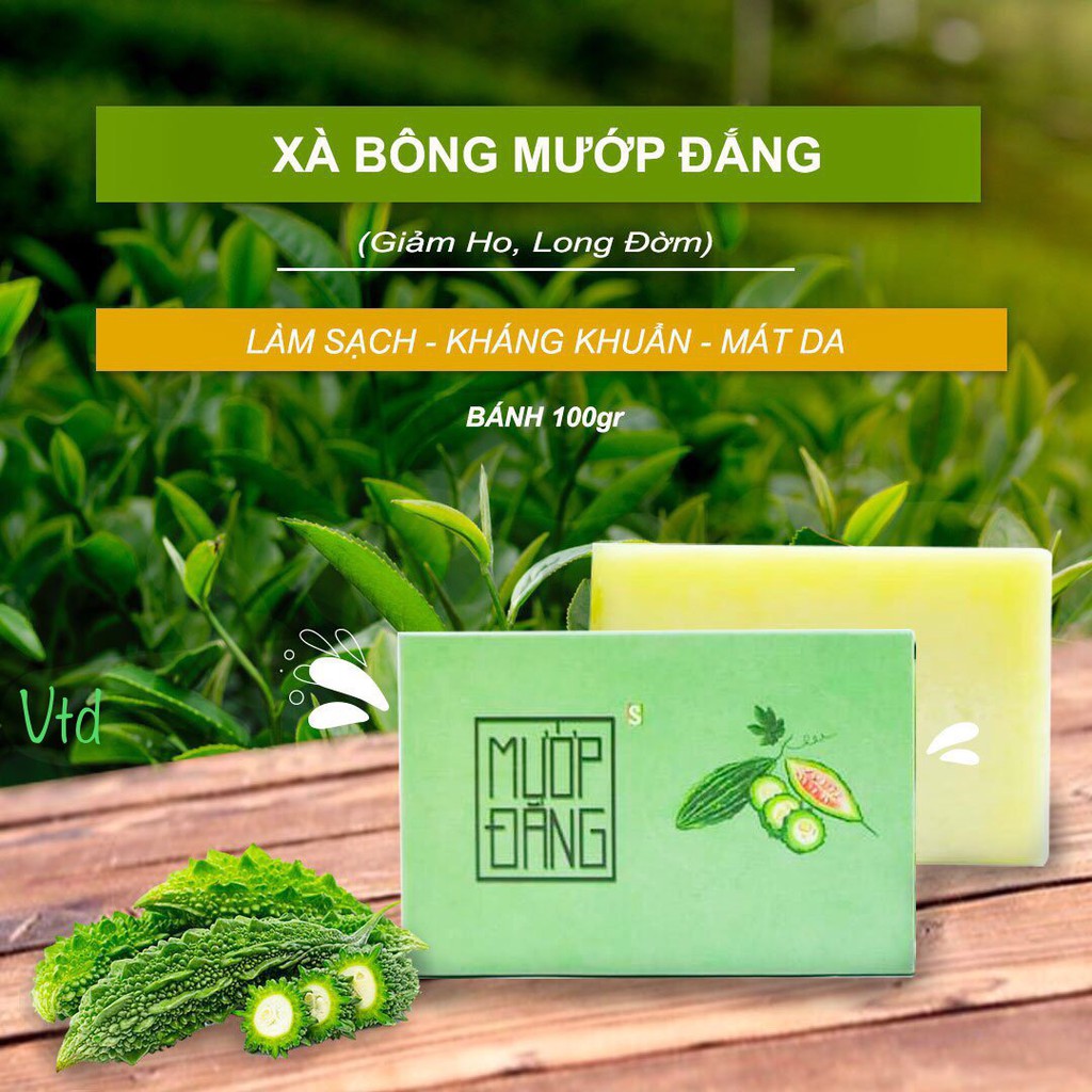 Xà Phòng Sinh Dược Trà Xanh Chùm Ngây Thảo Dược Thiên Nhiên 100gr Chính Hãng Mùi Tinh Dầu Trầu Không Ấm Áp