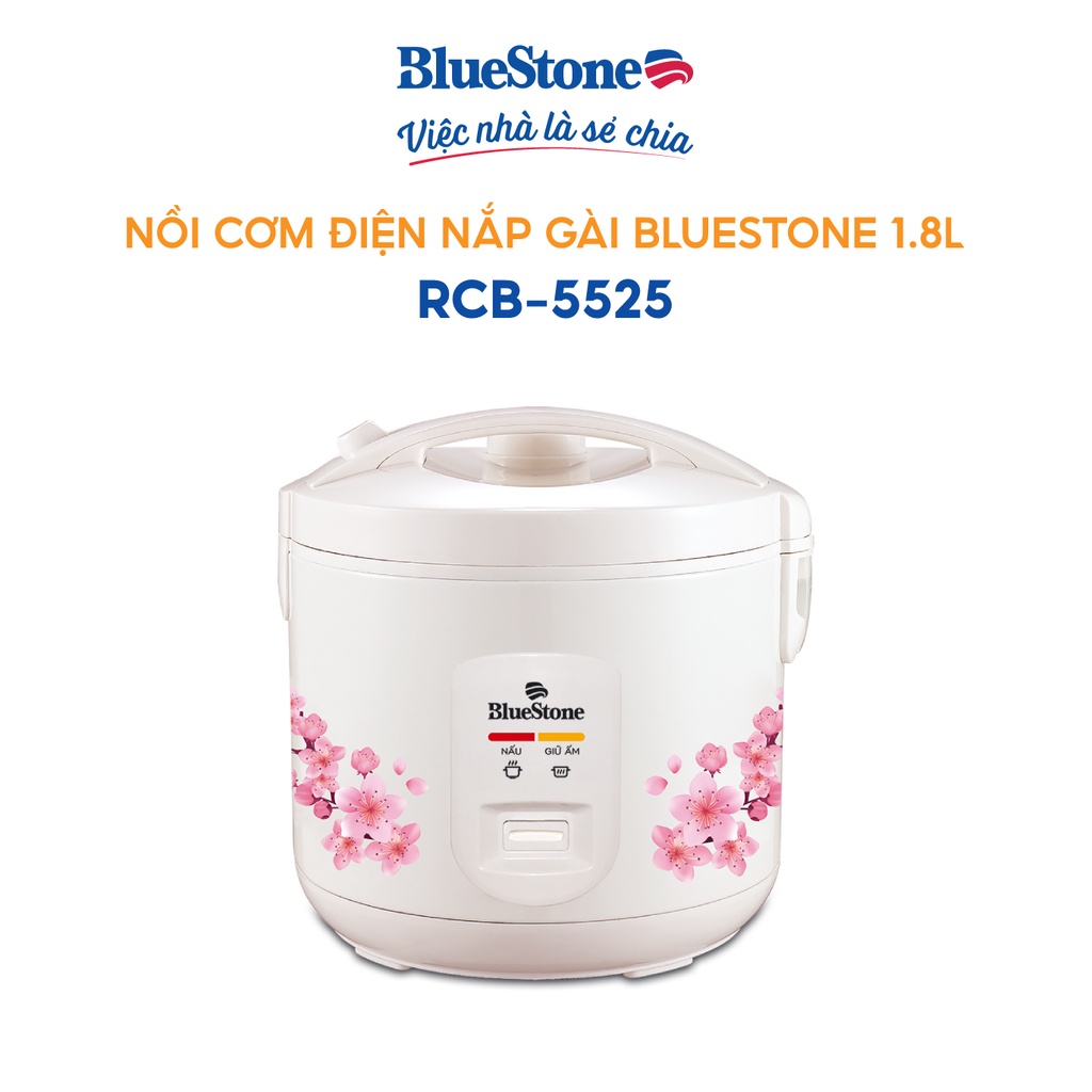 Nồi cơm điện nắp gài BlueStone RCB-5525 1.8L