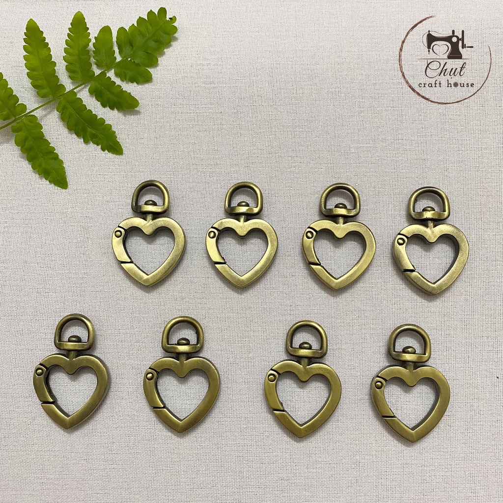 Móc đồng trang trí TRÁI TIM