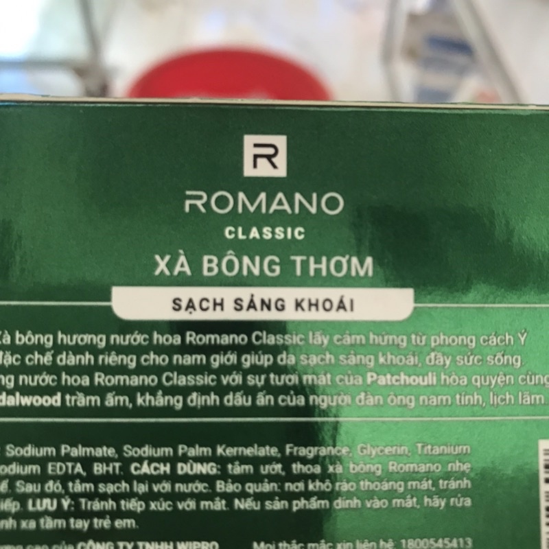 Xà bông thơm ROMANO 90g 