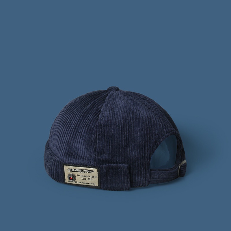 Mũ Beanie Vải Nhung Thêu Chữ Phong Cách Hip Hop Thời Trang Cá Tính