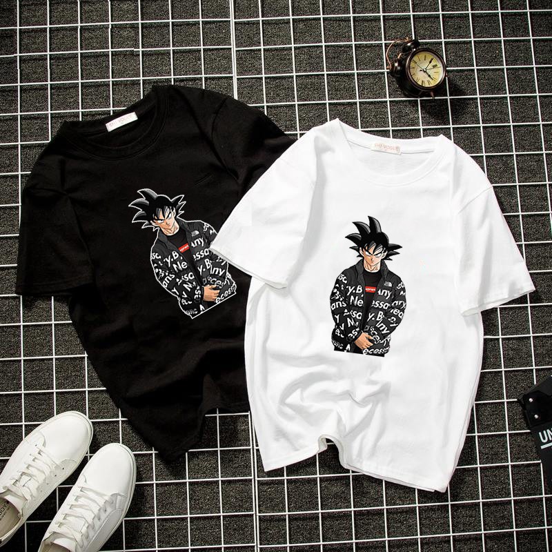 Áo thun unisex phong cách hypebeast màu trắng 2019T809