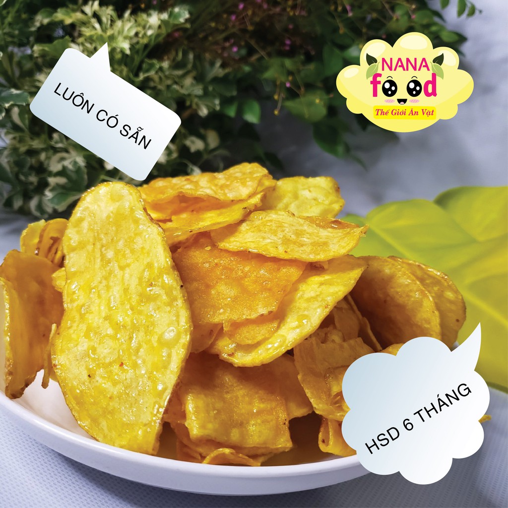 Khoai lang sấy mật ong, khoai lang sấy NaNaFood túi 500gr - thơm ngon ròn rụm - đặc sản Đà Lạt