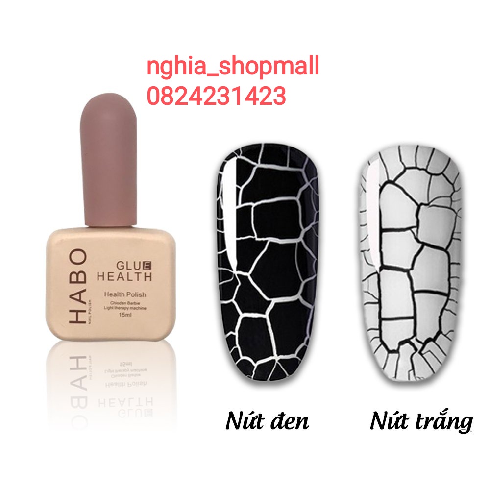 Sơn gel nứt đen trắng Habo