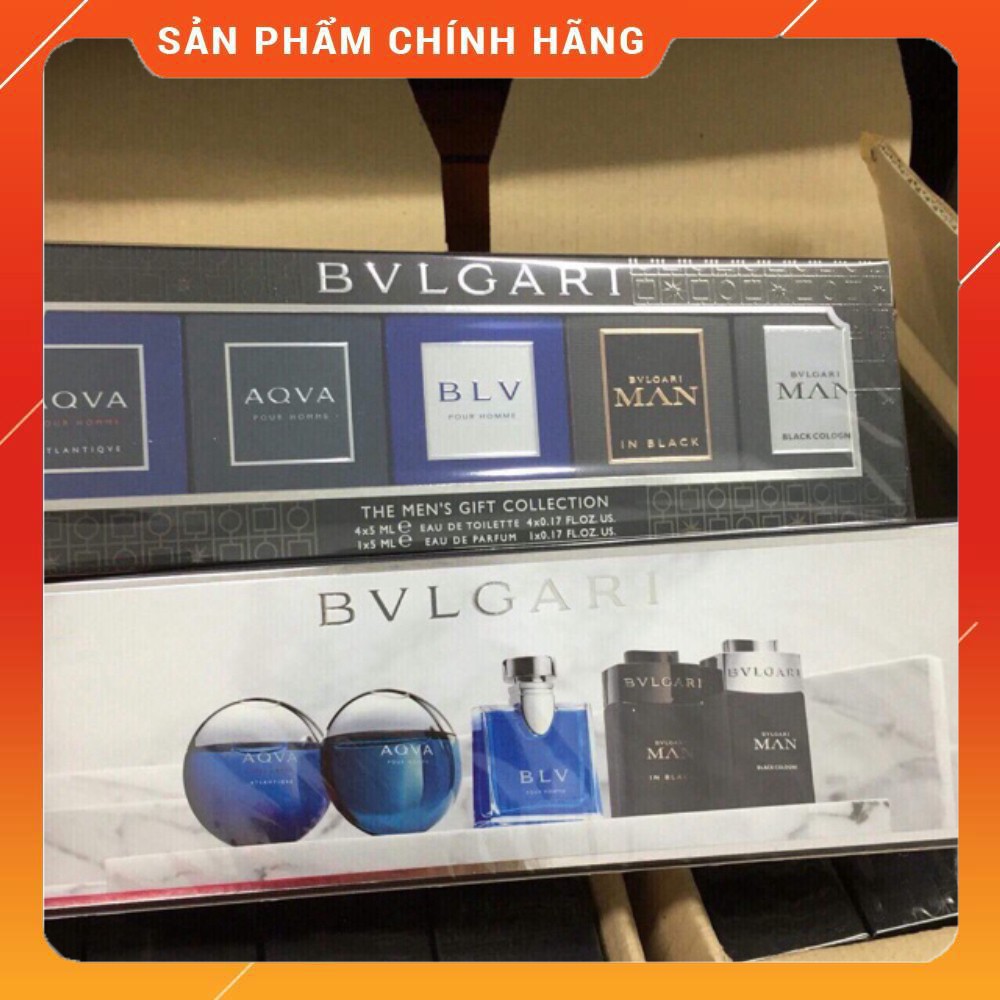 Set nước hoa bvl mini 5 chai chính hãng Ý