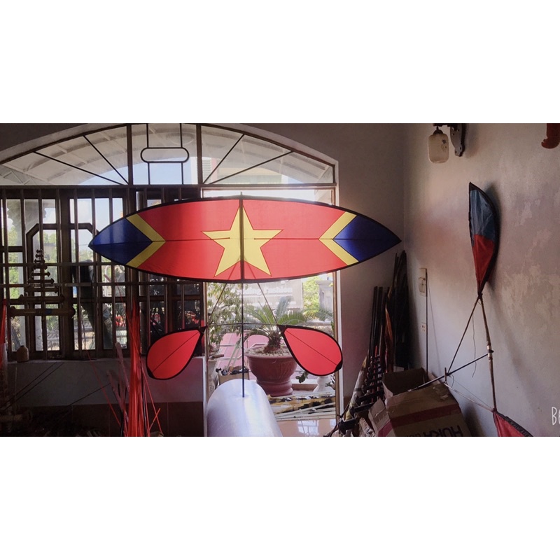 Áo diều lắp ghép - cờ đỏ sao vàng - nhiều mẫu mã - kích thước