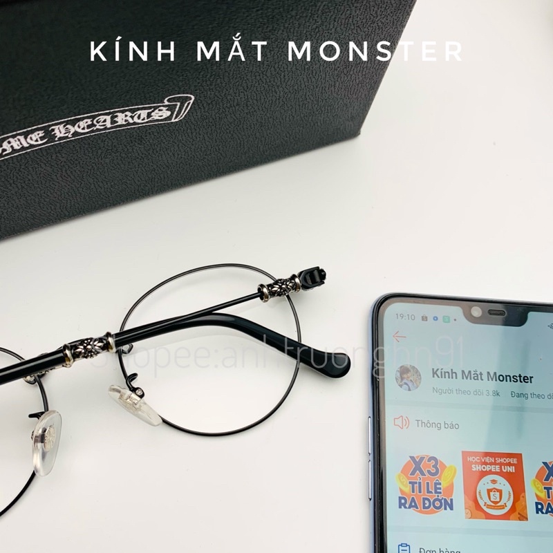 Gọng Kính Titan CHROME HEART BUBBA II Cao Cấp