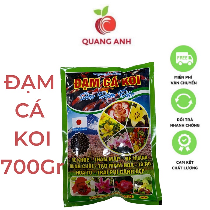 [FreeShip] Phân Bón Đạm Cá Koi - Chứa Hàm Lượng Dinh Dưỡng Siêu Đậm Đặc - Gói 700Gr