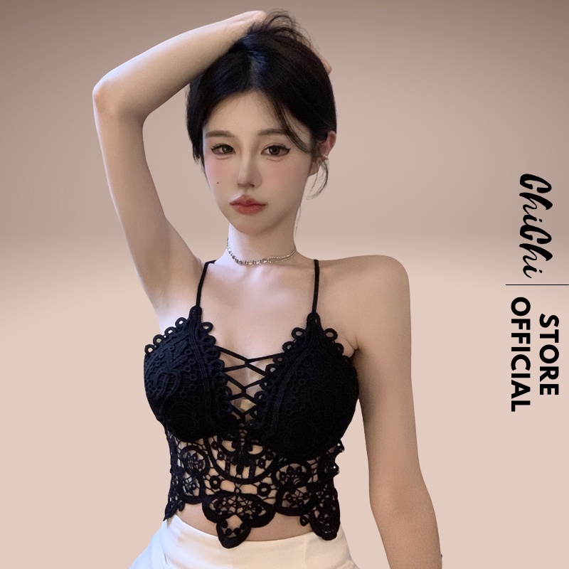 Áo Bra Ren Nữ EVABRA Crotop Đệm Lót Mỏng Mềm Mại Hở Lưng 210