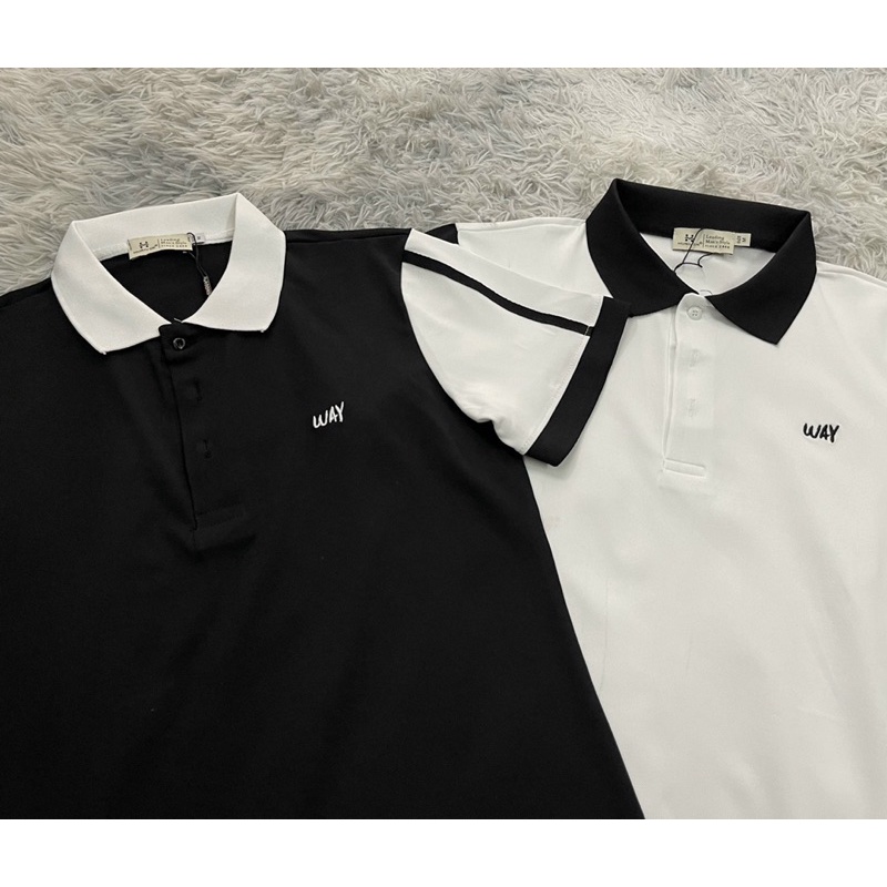 Áo polo có hoạ tiết viền đơn giản dễ mặc mã HQ01, Áo nam thời trang có cổ phong cách hàn quốc btshop từ 45 đến 75 kg