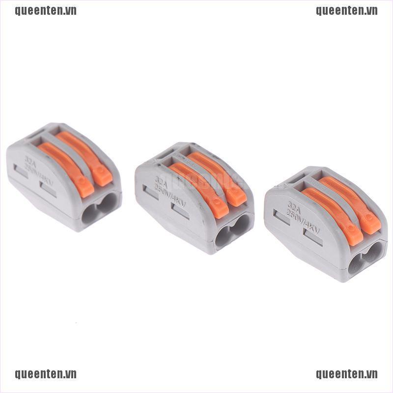 2/3/4/5/8 Way Reusable Spring Lever Terminal Block Electric Cable Wire Connector QUVN