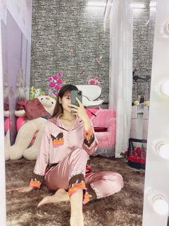 Bộ pịama lụa gấm