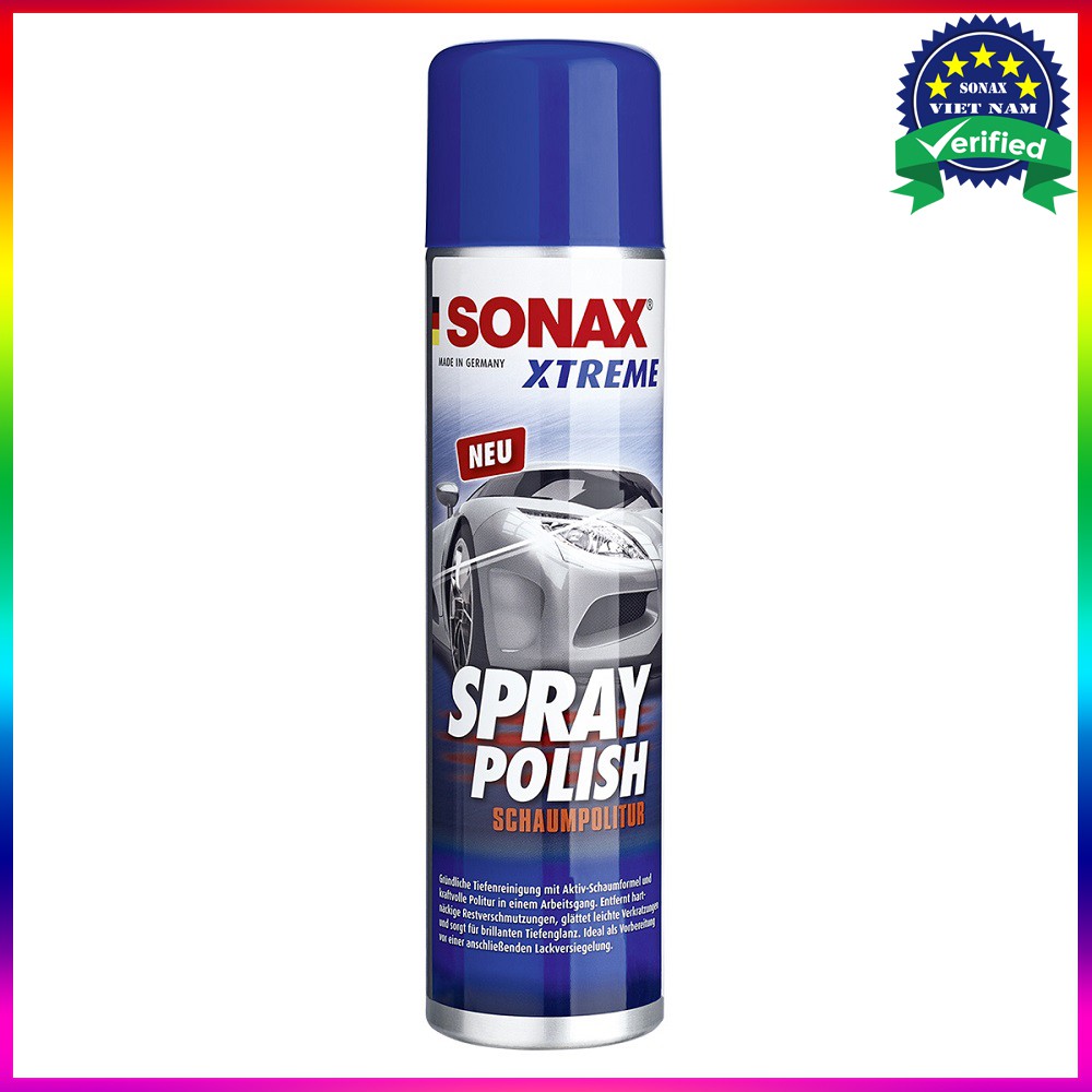 Đánh bóng sơn xe Sonax Xtreme Spray Polish 320ml (dạng bọt)