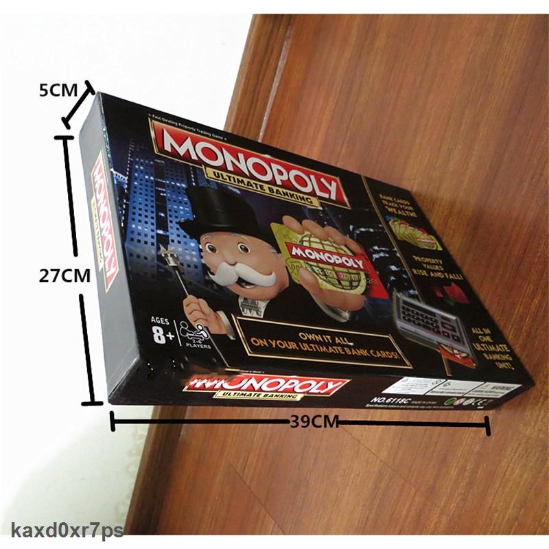 Siêu Giảm Giá Board game Monopoly Ultimate Banking | bộ trò chơi cờ tỷ phú 4.0 ngân hàng điện tử có máy ATM quẹt thẻ tự