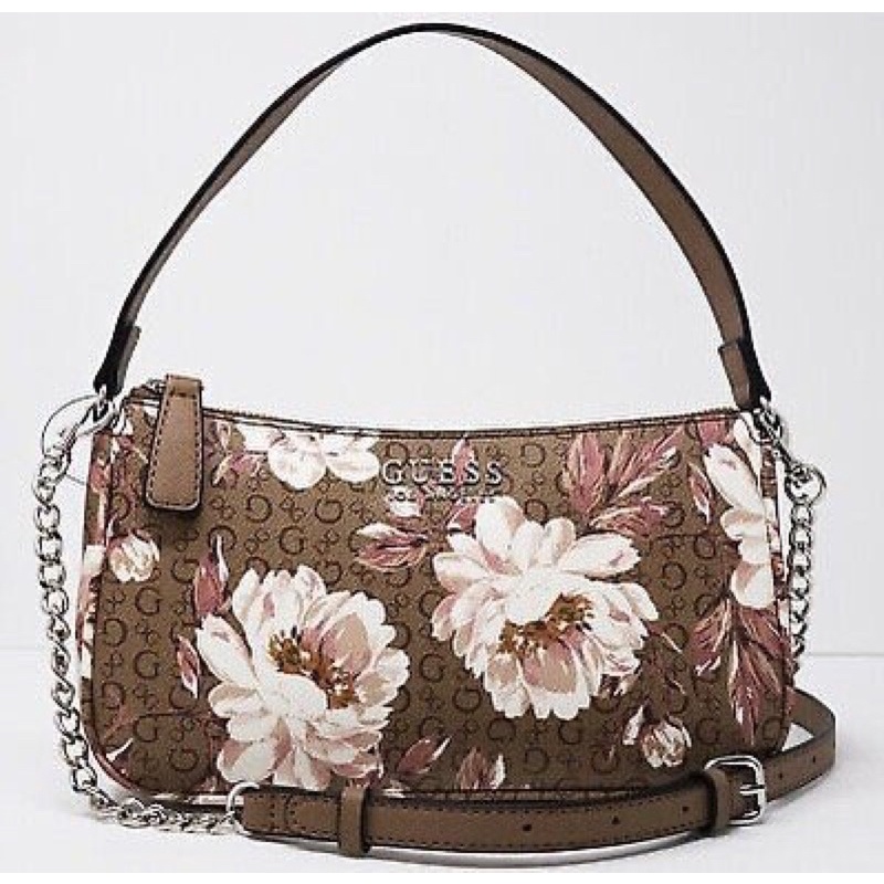 Túi nữ đeo vai Guess hoa