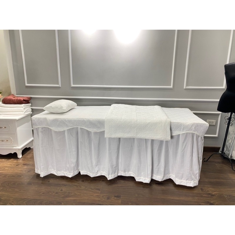 Drap / Ga poli spa, nail mi hàng đặt may theo cỡ. khách đặt hàng vui lòng inb cỡ