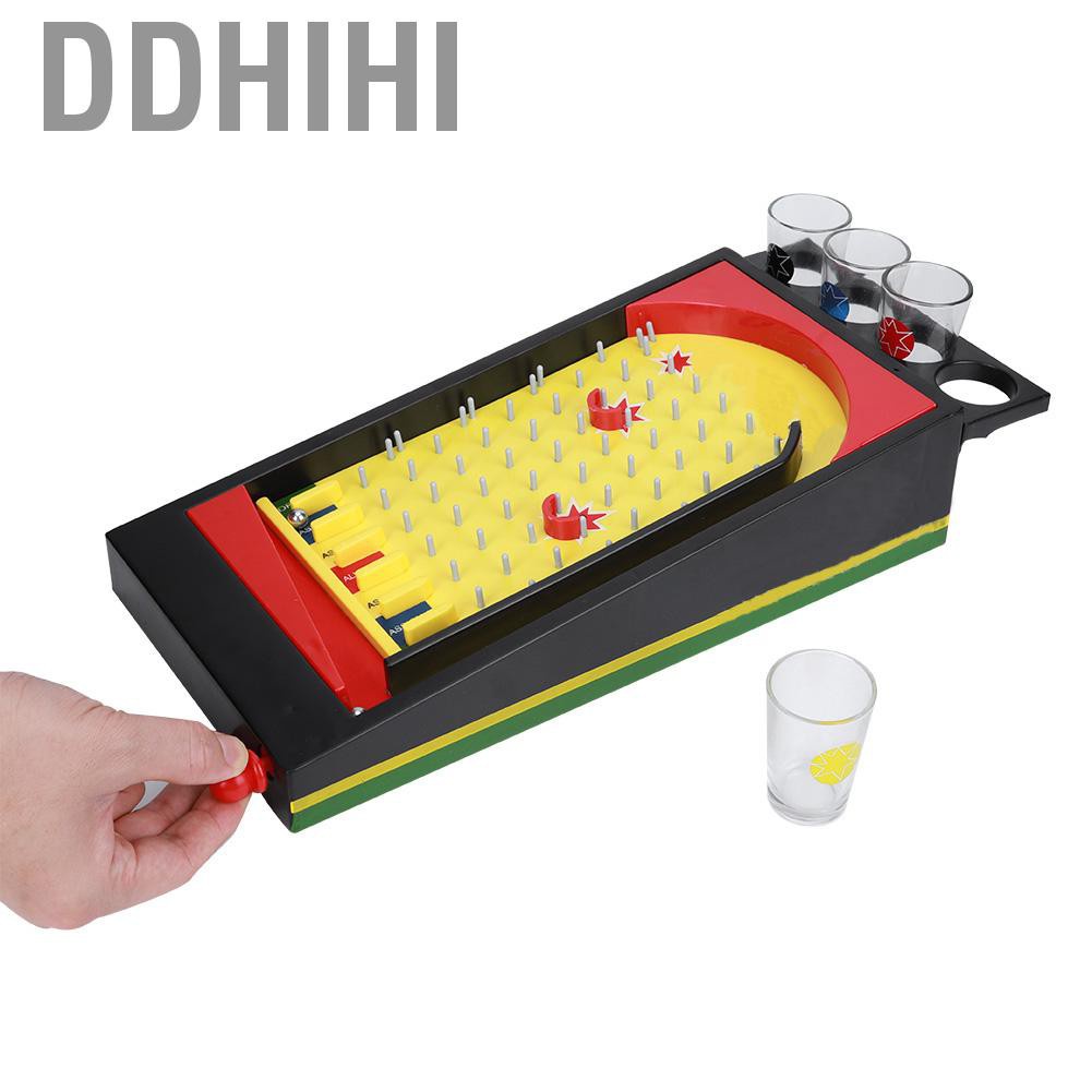 Ddhihi Plastic Adults Pinball Entertainment Drinking Game Bar Shooting Ball Wine Cup Board Toy Party Supplies