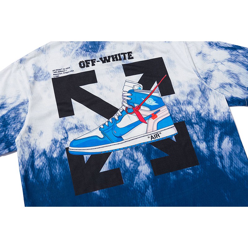 Áo thun Off-White cotton tay ngắn in chữ cá tính