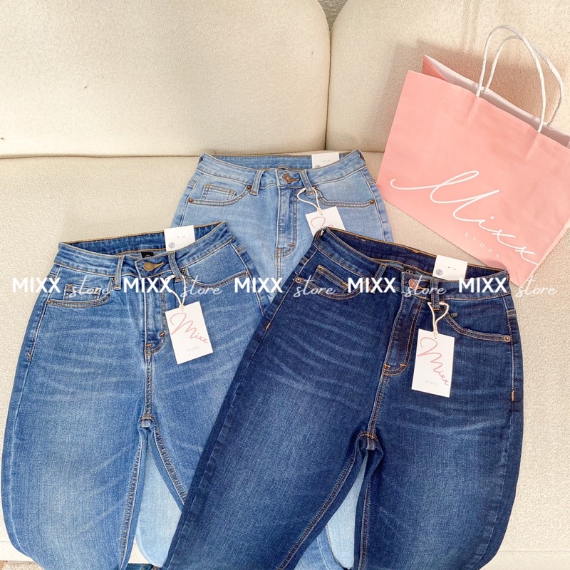 Quần Jean Nữ Skinny GAP Lưng Cao chất co giãn thoải mái phom chuẩn đẹp tôn dáng