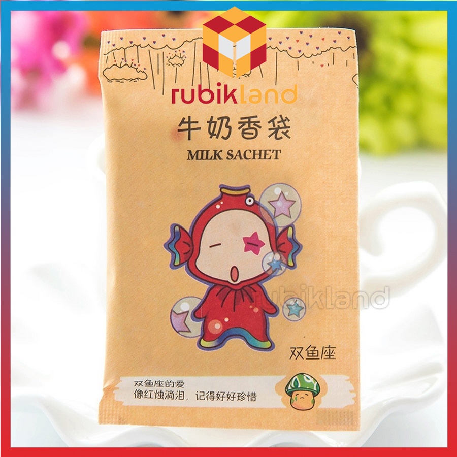 Túi Thơm 12 Cung Hoàng Đạo Mini Để Balo Túi Xách Tủ Quần Áo Giày Dép Hương Thơm Thảo Mộc Chống Ẩm Nấm Mốc