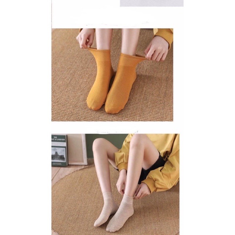 combo 10 đôi tất muối tiêu vintage