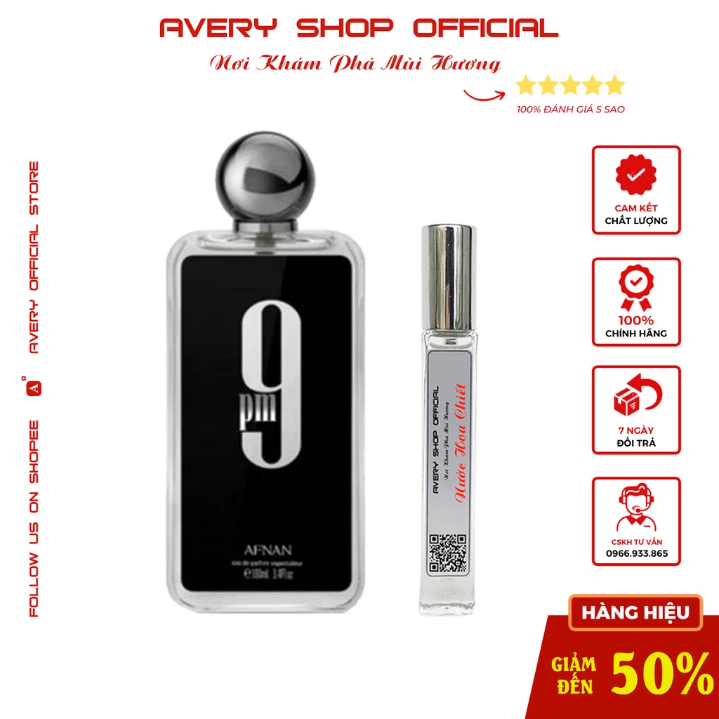Nước Hoa Afnan EDP 9PM 10ml Chính Hãng