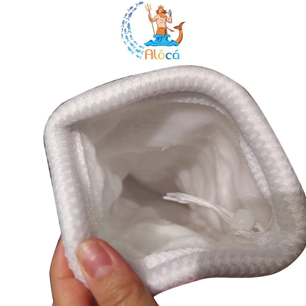 Túi bông lọc một lớp loại bỏ cặn, thải bẩn làm sạch nước bể cá cảnh kích cỡ 18 x 35cm