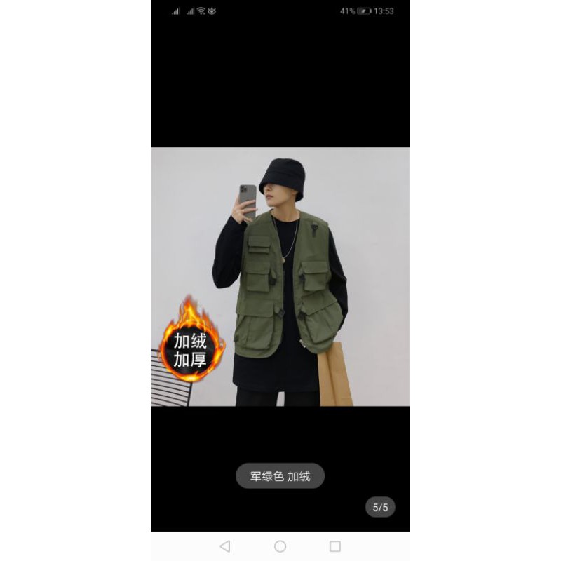 Áo khoác gile cực chất unisex [hàng order] | BigBuy360 - bigbuy360.vn
