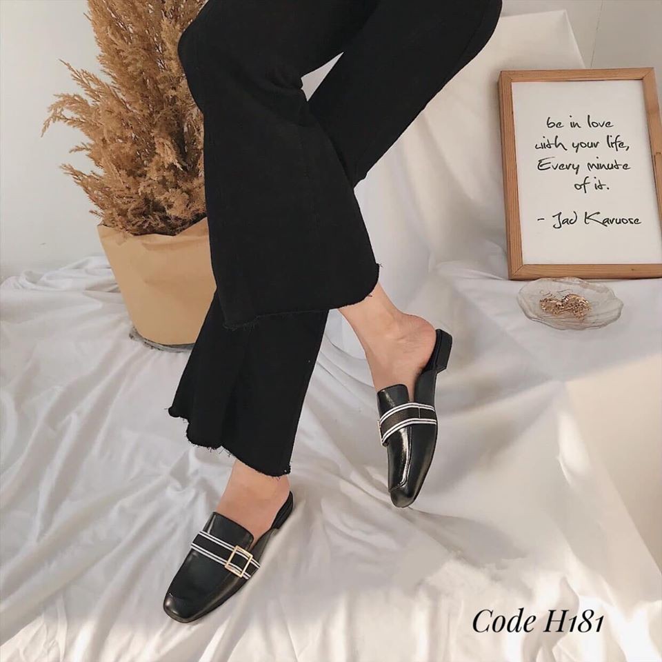 Sục gót vuông 2p Today Style da mềm H181