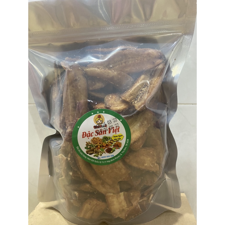 500 gram Chuối mè sấy giòn loại ngon-đồ ăn vặt