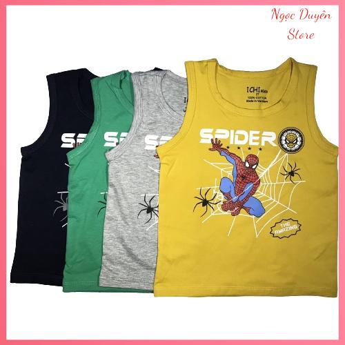 Áo thun bé trai, áo ba lỗ bé trai chất cotton, nhiều màu từ 10-15kg