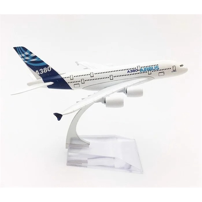 Mô hình máy bay bằng kim loại Airbus A380 16cm MB16