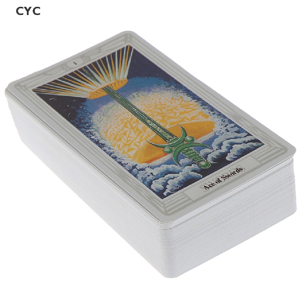 CYC 78 Cards Egyptian Myth Divination Aleister Crowley Thoth Tarot Pocket Guidebook CY