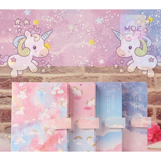 [ QUÀ TẶNG ] SỔ TAY UNICORN  - KÌ LÂN GALAXY SIÊU LẤP LÁNH