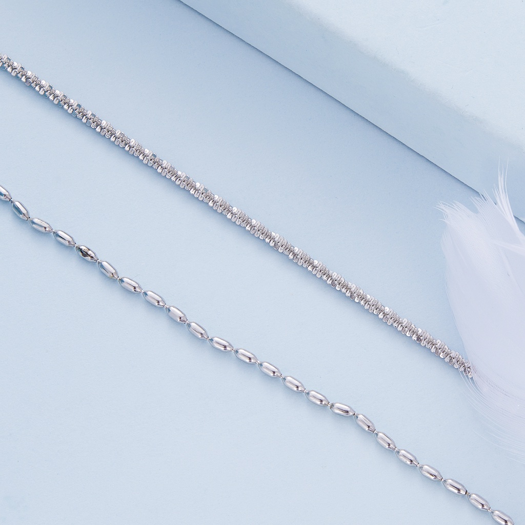 BAMOER Vòng Đeo Tay Xi bạc 925 KiểU DáNg Đơn GiảN Cho CặP Đôi