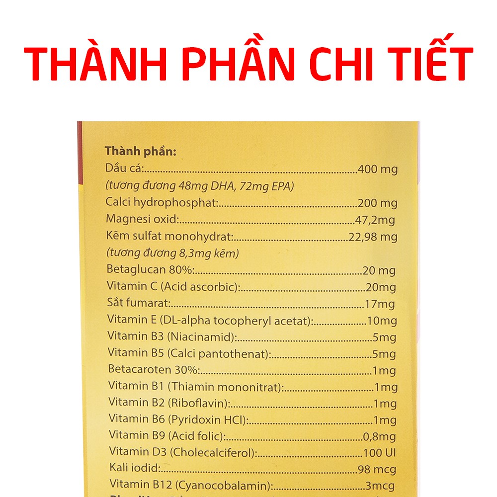 Proratanl bổ sung DHA, EPA, vitamin tổng hợp và khoáng chất - Chai 30 viên | Thế Giới Skin Care